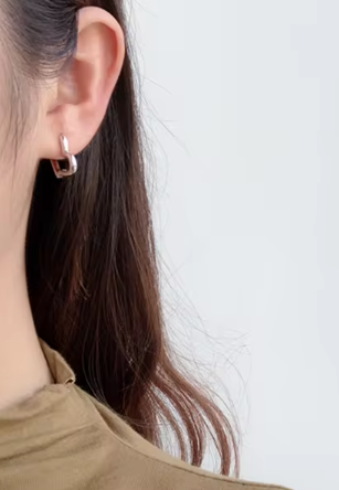 Coeur boucles d'oreilles : Plaqué Rhodium, Plaqué Or 18 carats