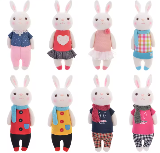 Peluche Lapin Artisanale - Doux Jouet pour Bébé