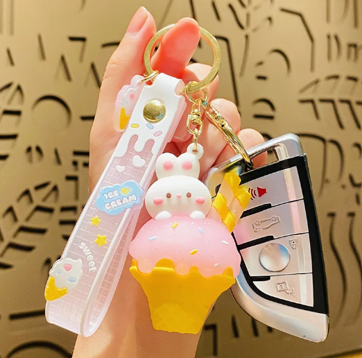 Porte-clés Lapin Ice-cream