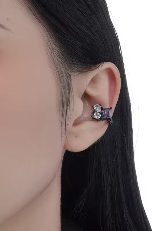 Pince d'oreille en argent sterling 925, super brillante et sans percement
