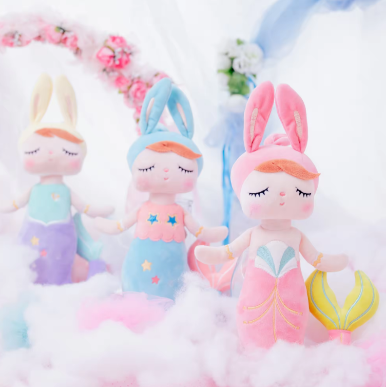 Angella Peluche de Sirène avec Sac-Cadeau