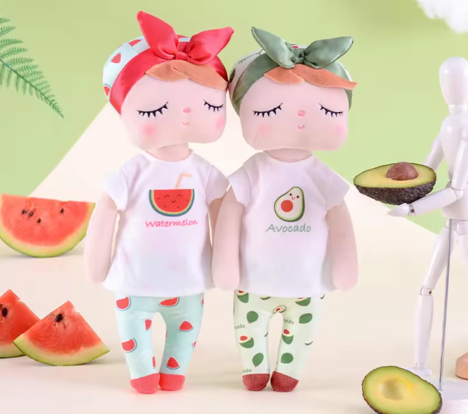 Peluches fruitées douces