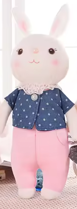 Peluche Lapin Artisanale - Doux Jouet pour Bébé