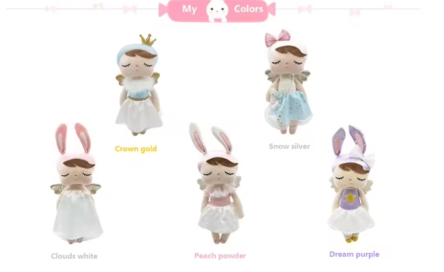 Peluche Angella Fées, Élégance incarnée