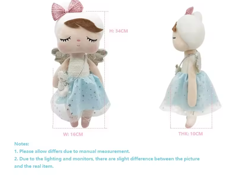 Peluche Angella Fées, Élégance incarnée