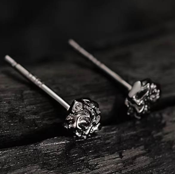 Fleur en argent sterling 925 plaqués en or 18 K et en Rhodium