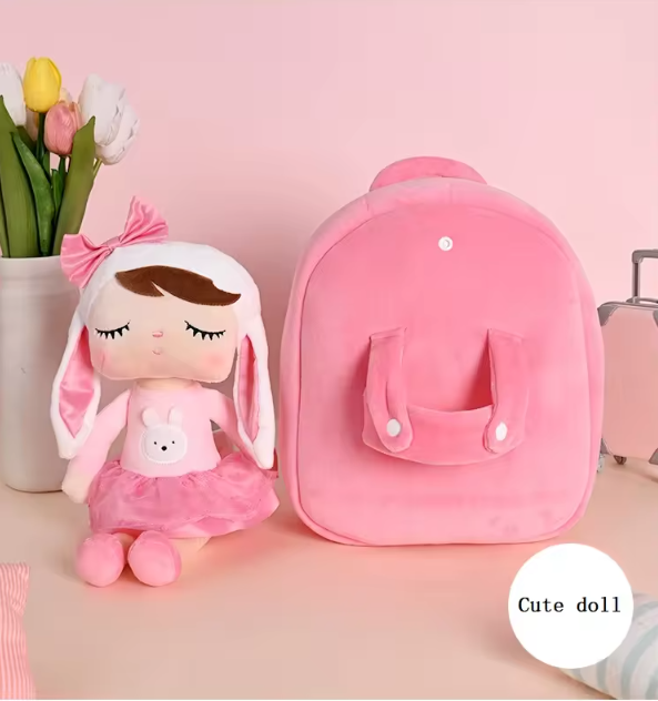 Cartable avec une peluche détachable