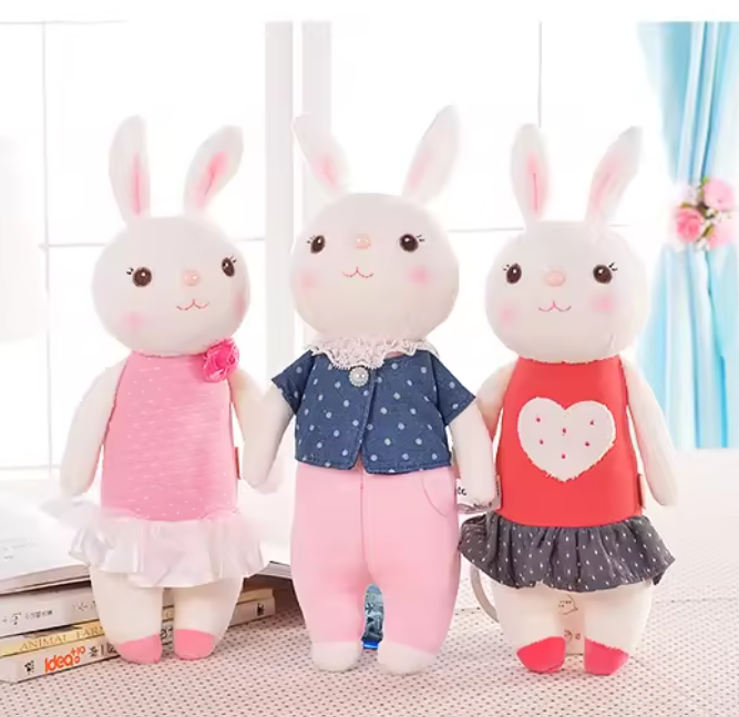 Peluche Lapin Artisanale - Doux Jouet pour Bébé