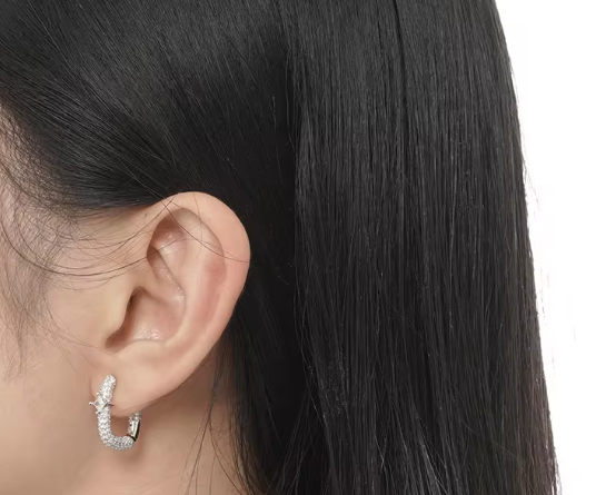 Boucles d'oreilles  plaqué Or 18 carat super scintillantes
