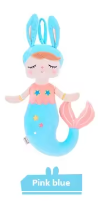 Angella Peluche de Sirène avec Sac-Cadeau