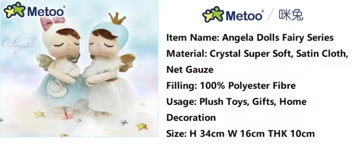 Peluche Angella Fées, Élégance incarnée