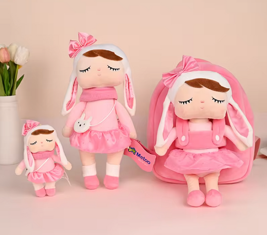 Cartable avec une peluche détachable