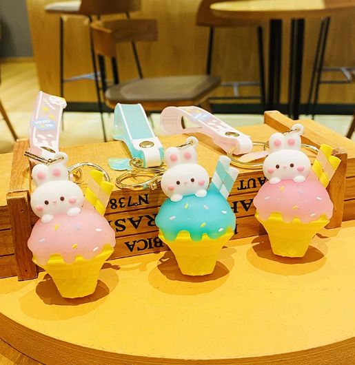 Porte-clés Lapin Ice-cream